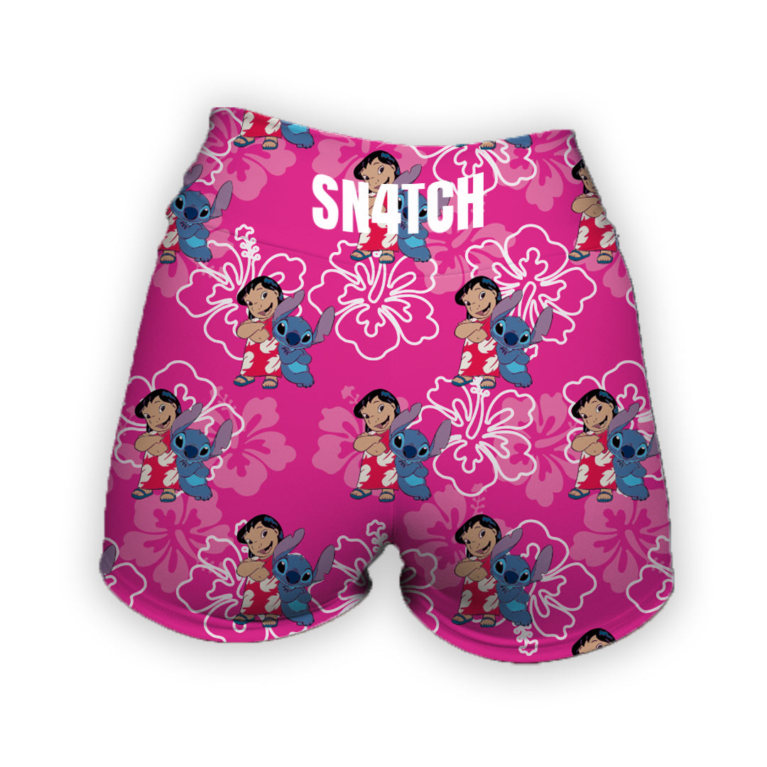 Calza Corta- Lilo & Stitch Fucsia- Dibujos Animados