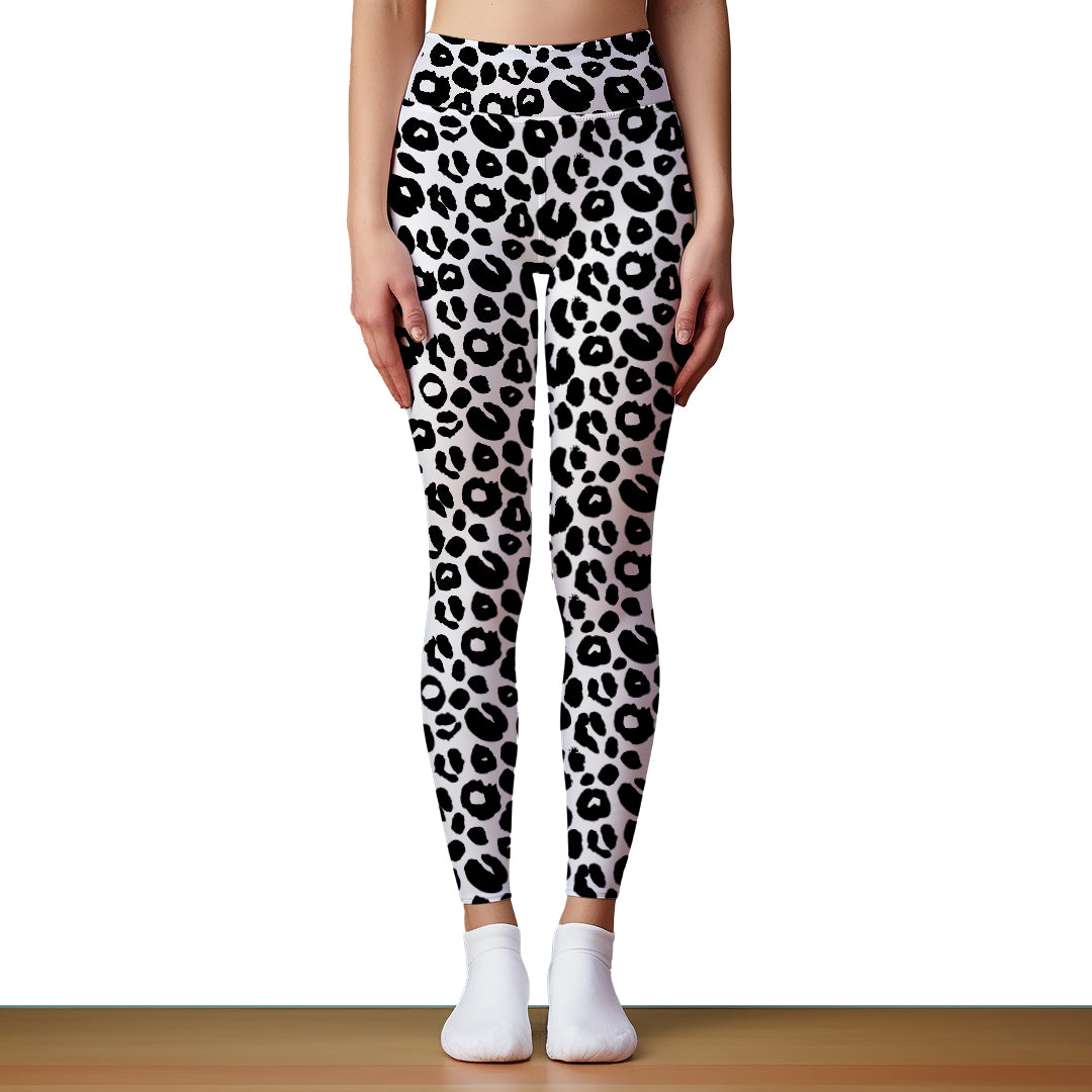 Calza Larga - Black & White - Animal Print