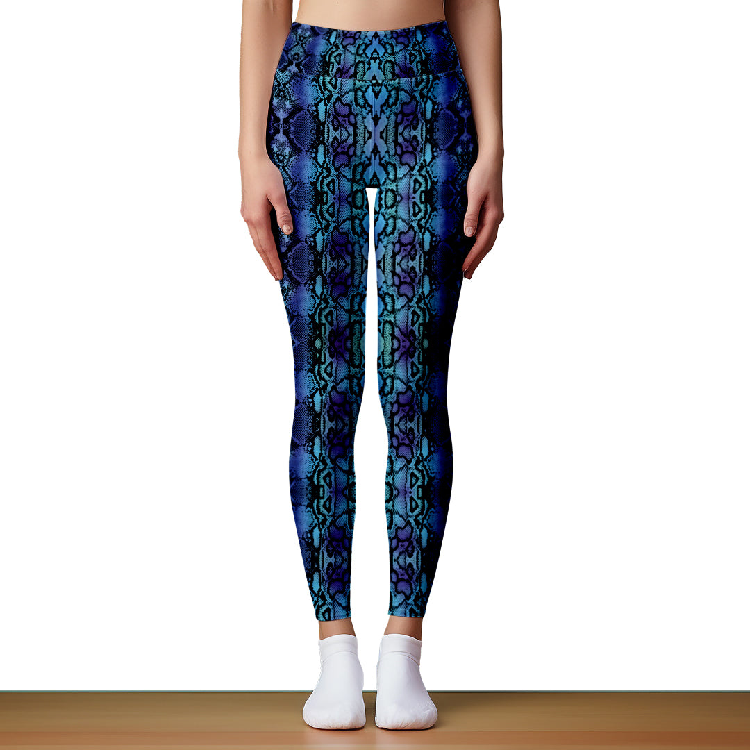 Calza Larga - Pitón Azul - Animal Print