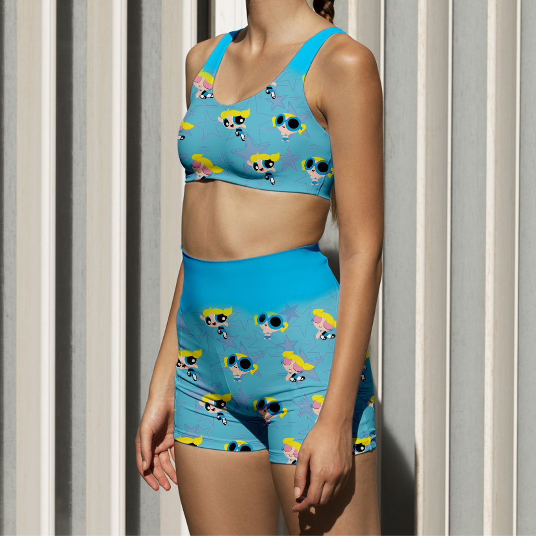 Conjunto Dibujos Animados- Calza Corta- Peto Basic- Las chicas Superpoderosas- Burbuja