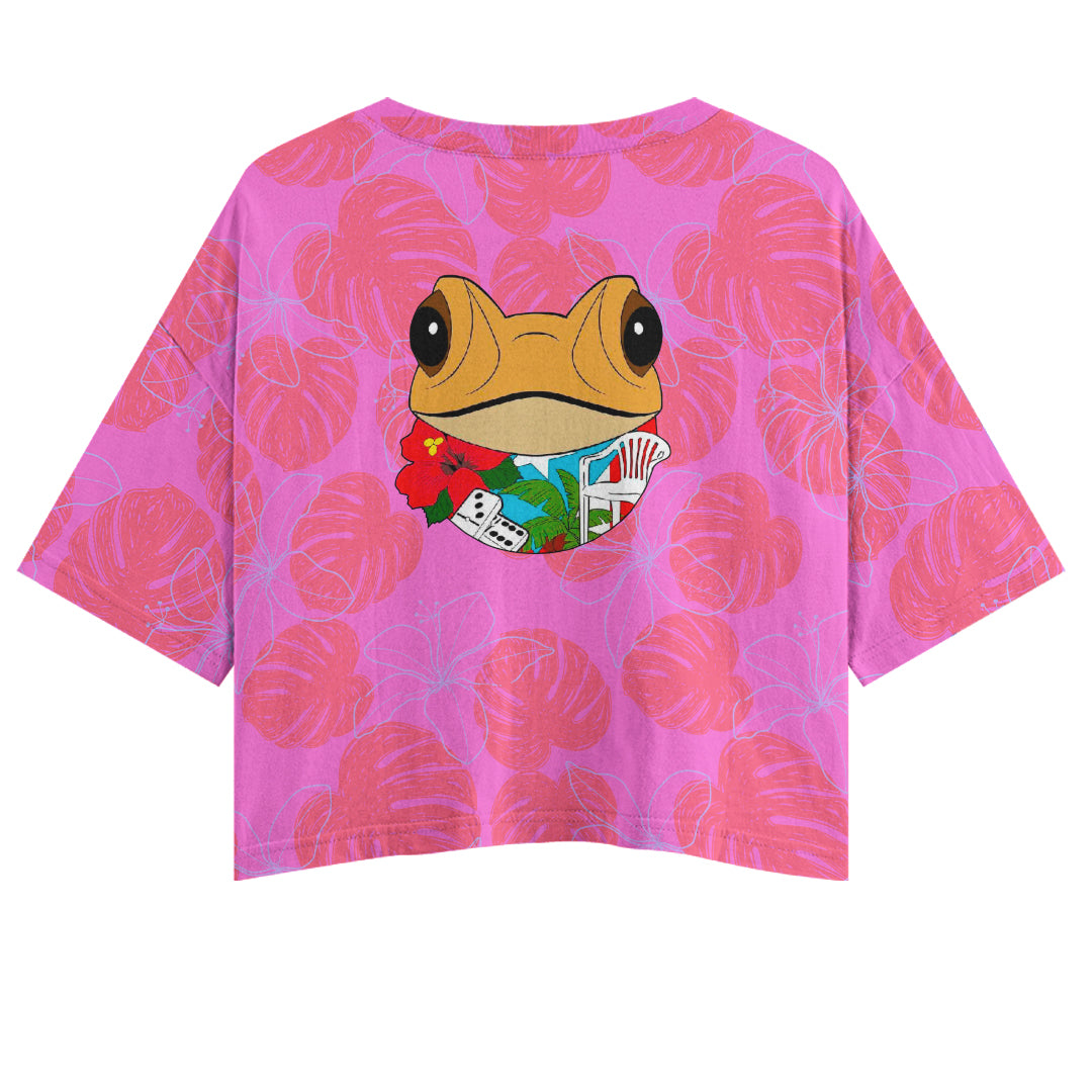 Polera corta oversize- Baile Inolvidable- rosada- Bad Bunny