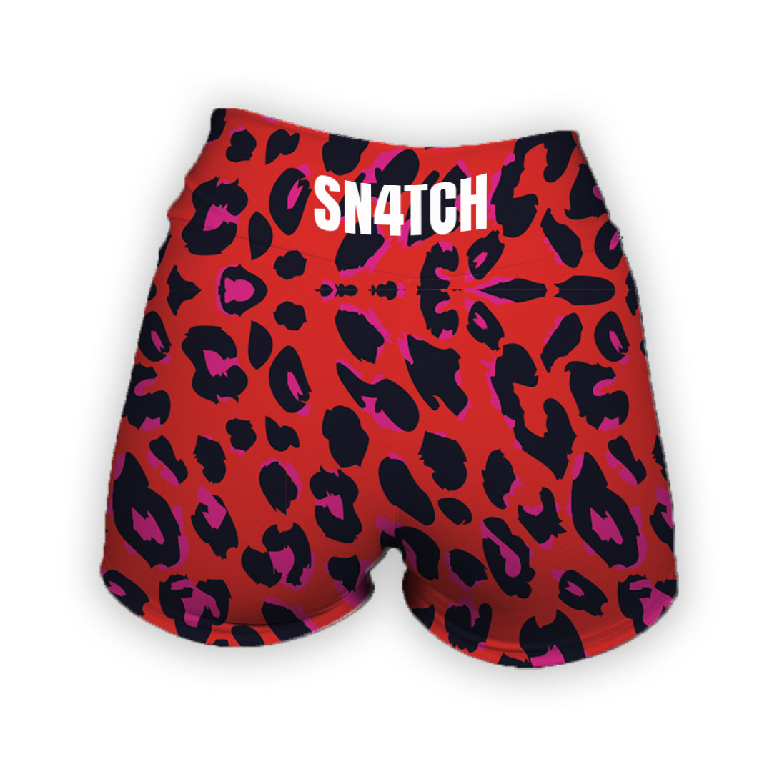 Calza Corta- Red Animal- Print