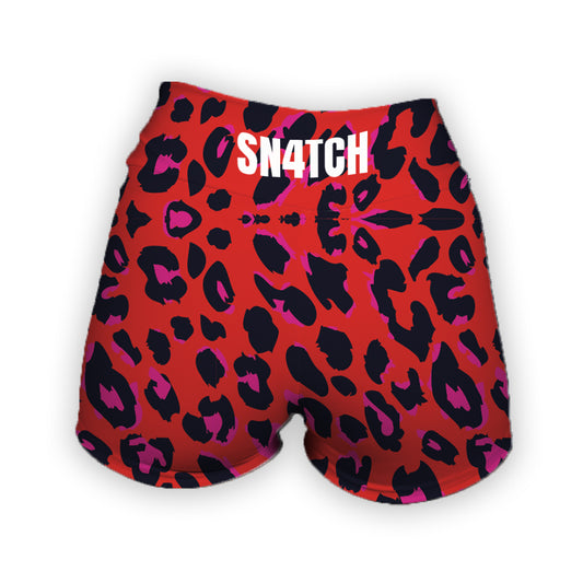 Calza Corta- Red Animal- Print