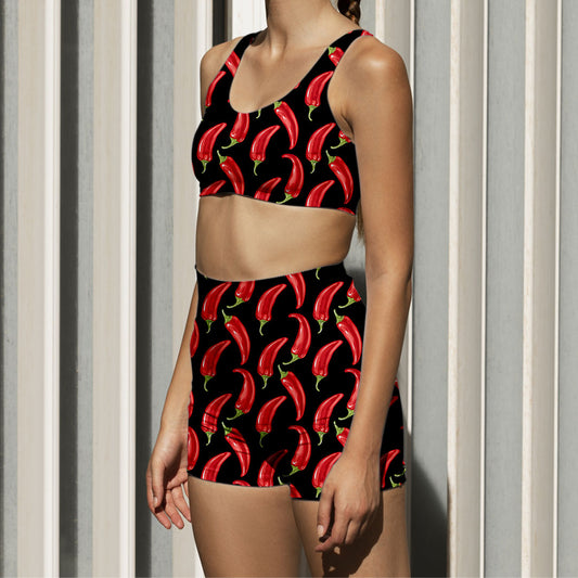 Conjunto food- Calza Corta- Peto Basic- Chili