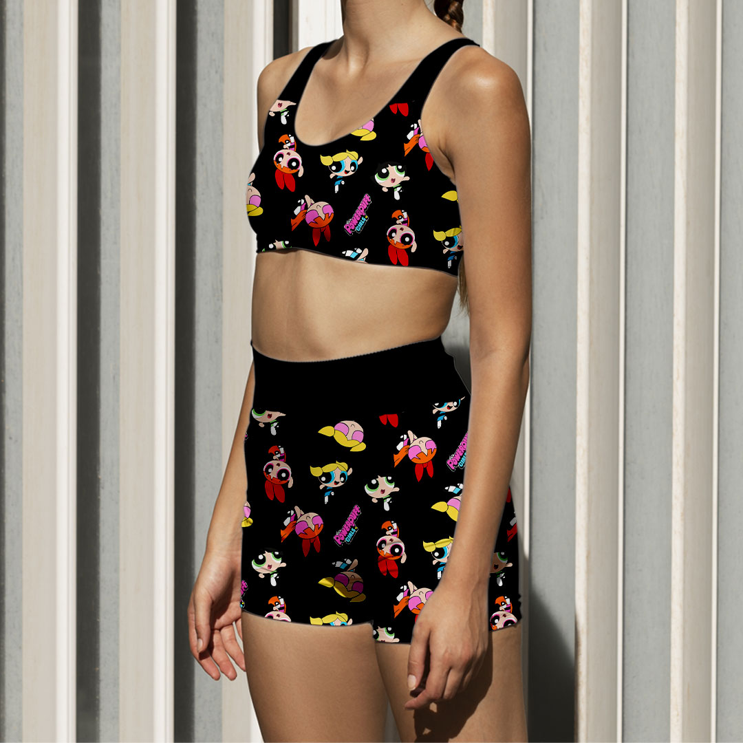 Conjunto Dibujos Animados- Calza Corta- Peto Basic- Las chicas Superpoderosas