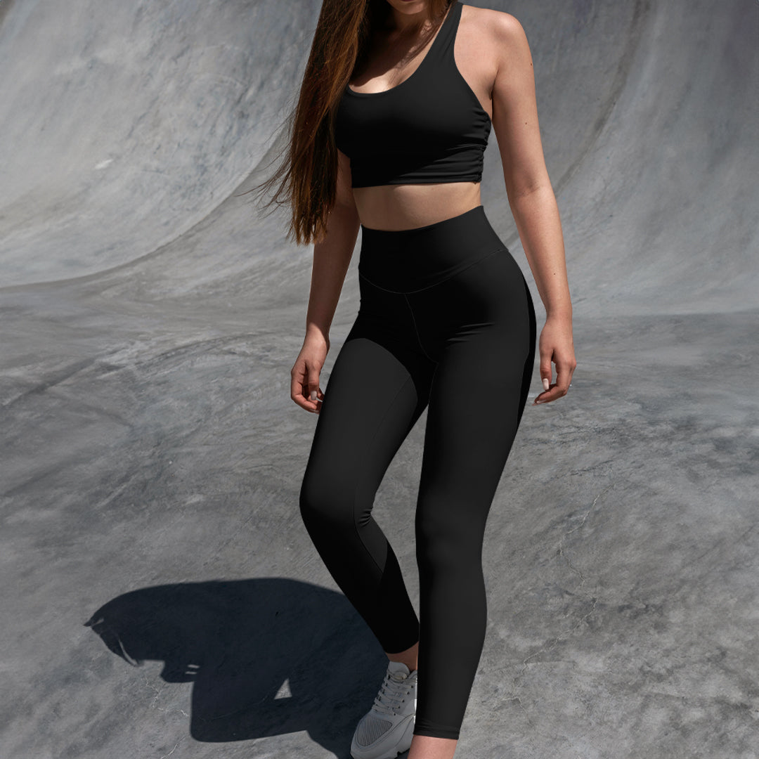 Conjunto basic- calza larga/peto basic- Negro