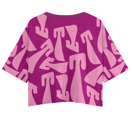 Polera corta oversize- La triple T- Tini