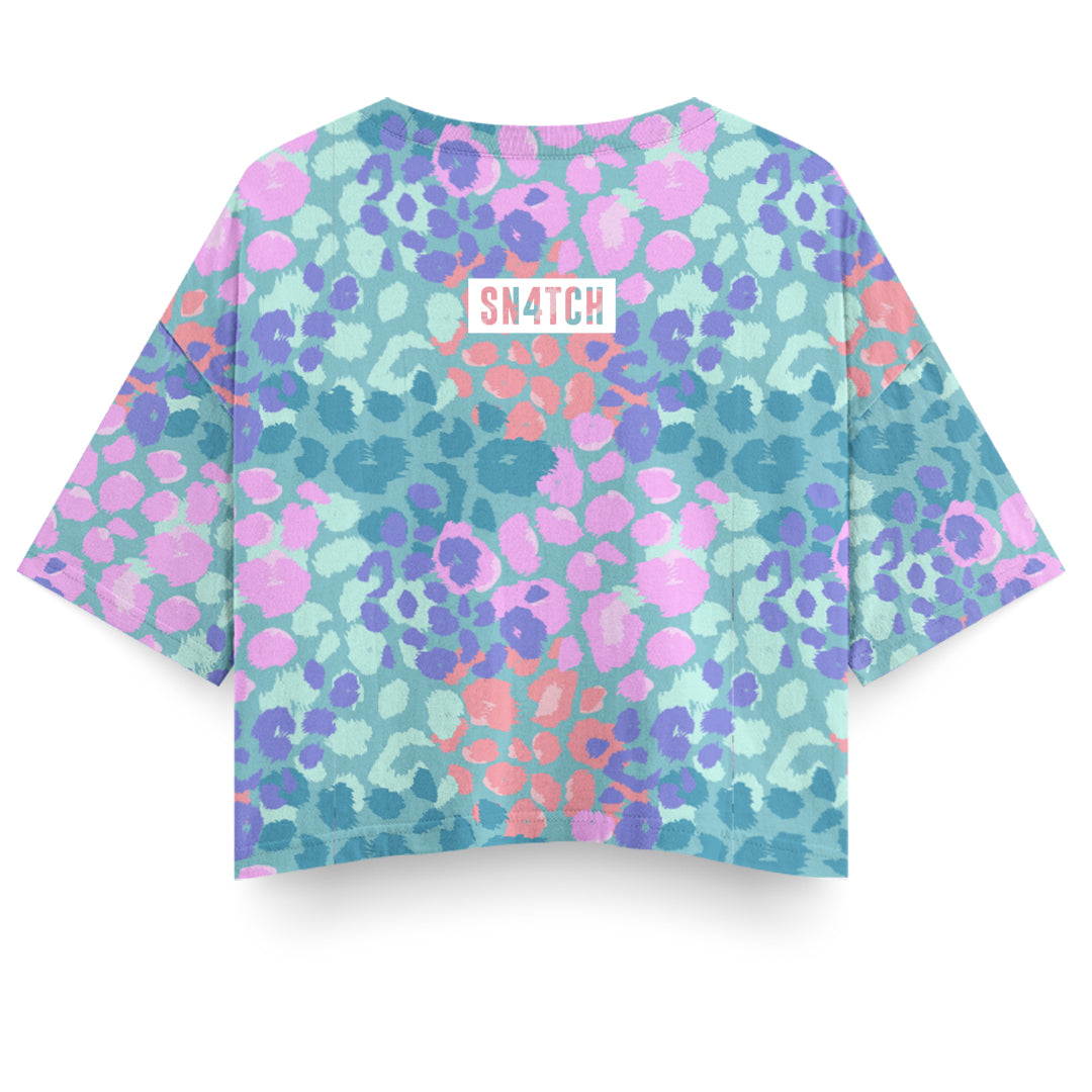 Polera Crop - Pastel - Animal Print