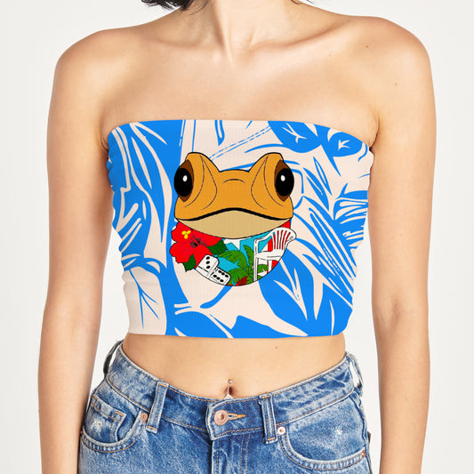 Peto Strapless- Baile Inolvidable- celeste- Bad Bunny