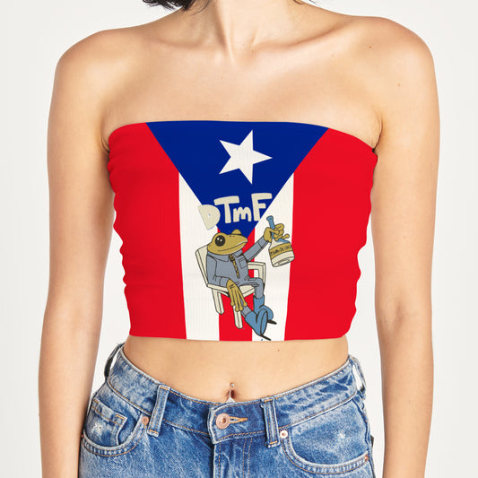 Peto Strapless- Pitorro de coco PR- Bad Bunny