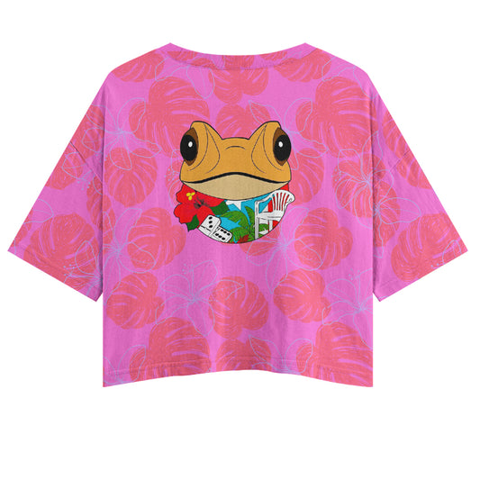 Polera corta oversize- Baile Inolvidable- rosada- Bad Bunny